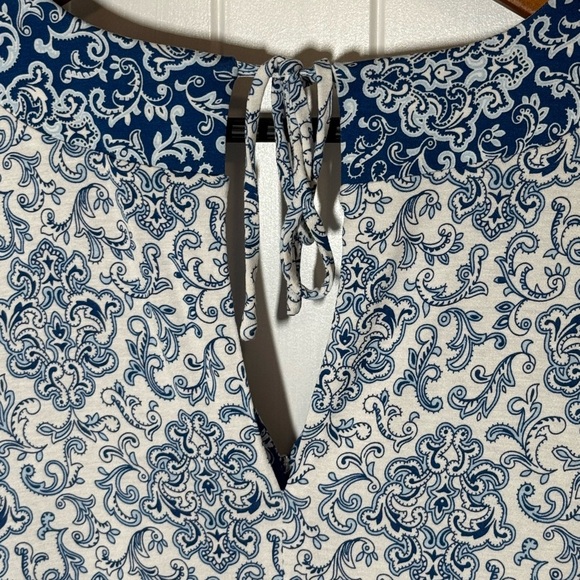 Loft Beach Blue Paisley Romper - Picture 8 of 8